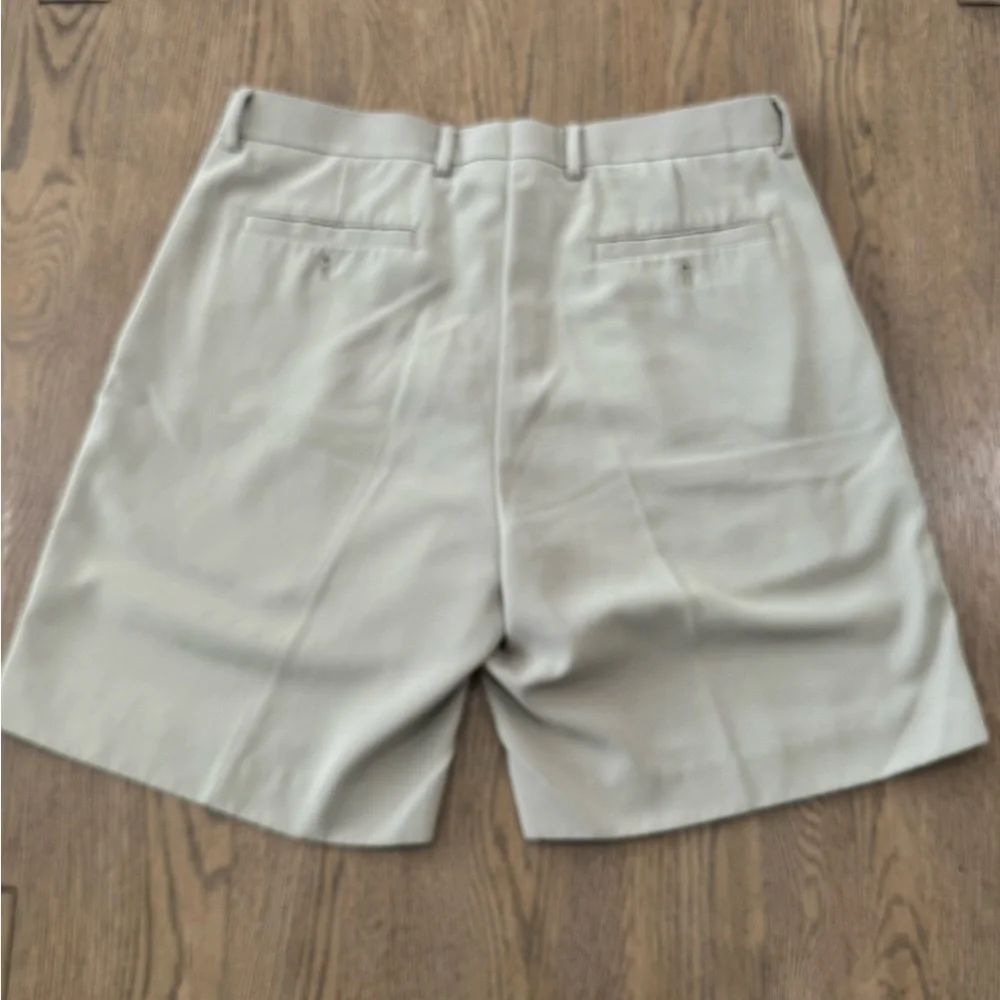 Alan Flusser Golf Light Khaki Flat Front Men's Shorts Size 36 Athletic business